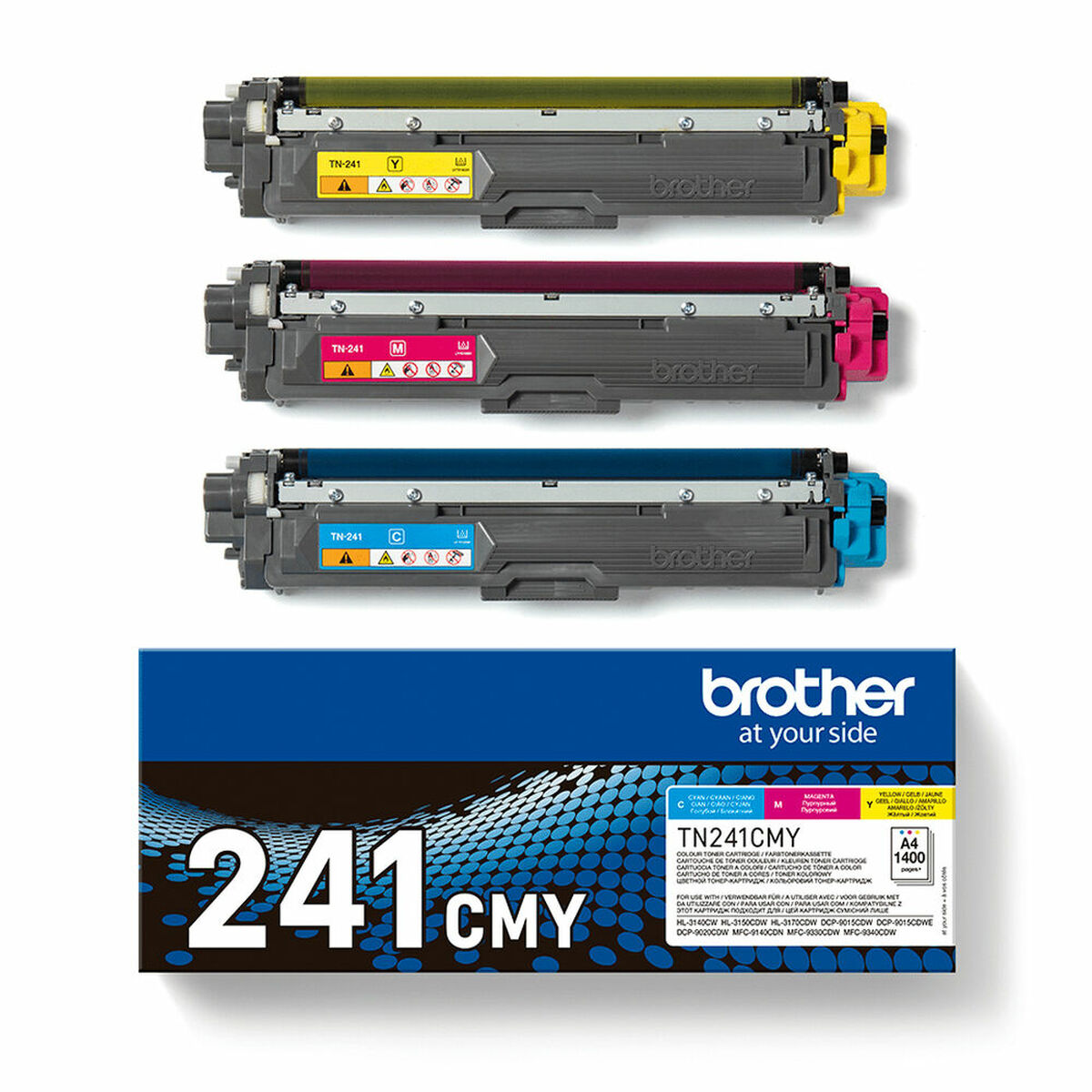 Cartouche d'encre originale Brother TN241CMY Jaune Cyan Magenta