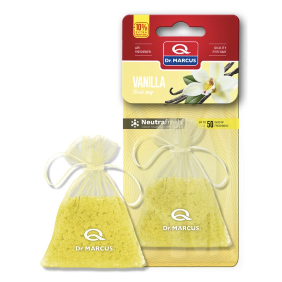 Désodorisant Pour Voiture Dr Marcus Fresh Bag Vanille Parfum Pochette