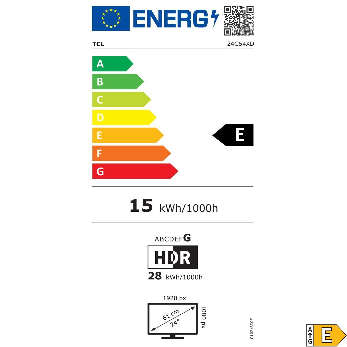 Écran TCL 24G54 23,8" Full HD