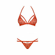 Ensemble de Lingerie Obsessive 838-SET-3 Rouge L/XL