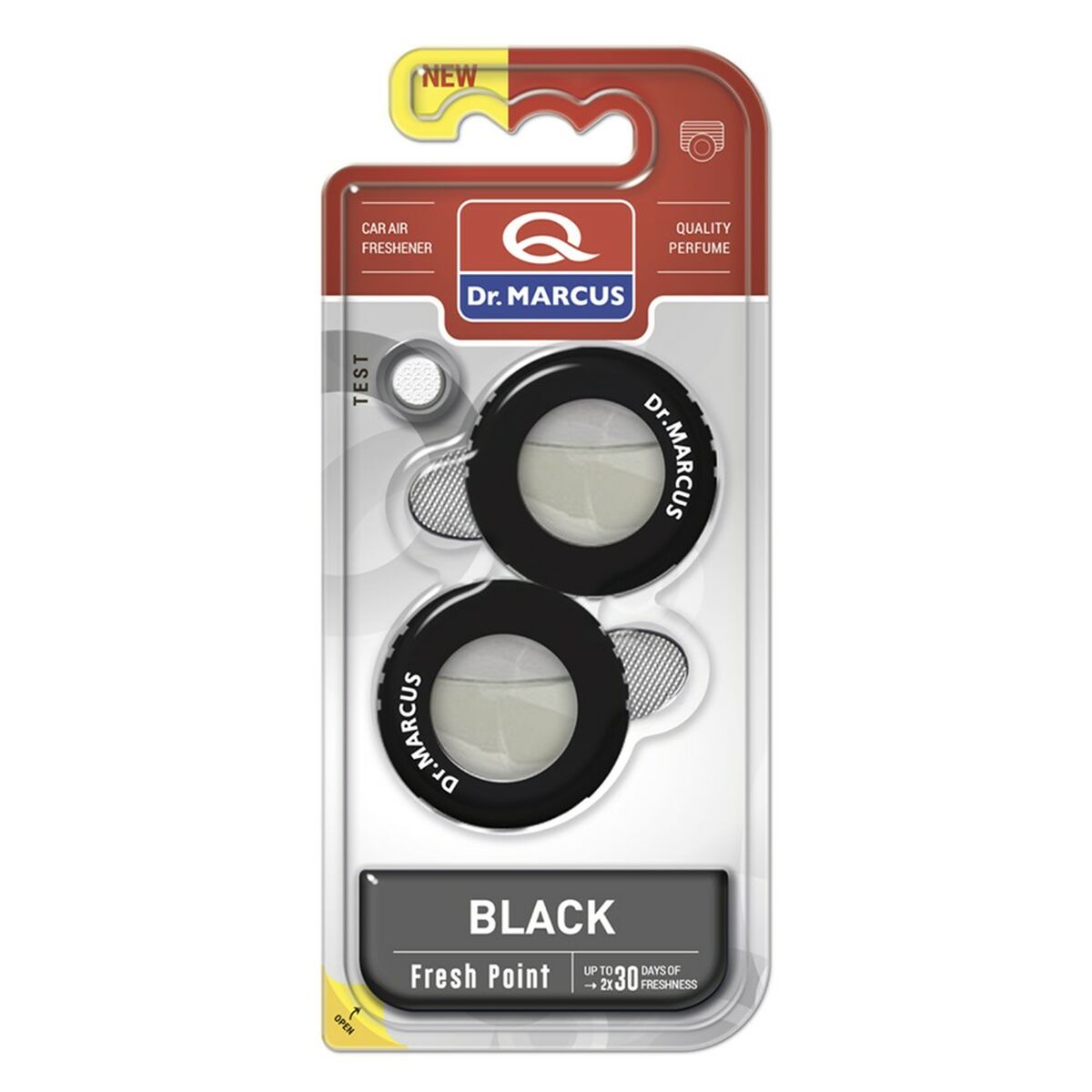 Désodorisant Pour Voiture Dr Marcus Fresh Point black 2,5 ml Plastique Parfum 2 Pièces (2 Unités)