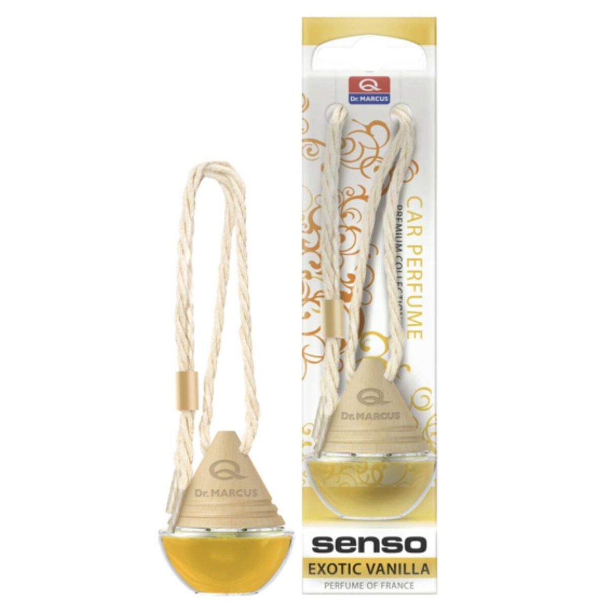 Désodorisant Pour Voiture Dr Marcus Wood Vanille 50 ml Pendentif