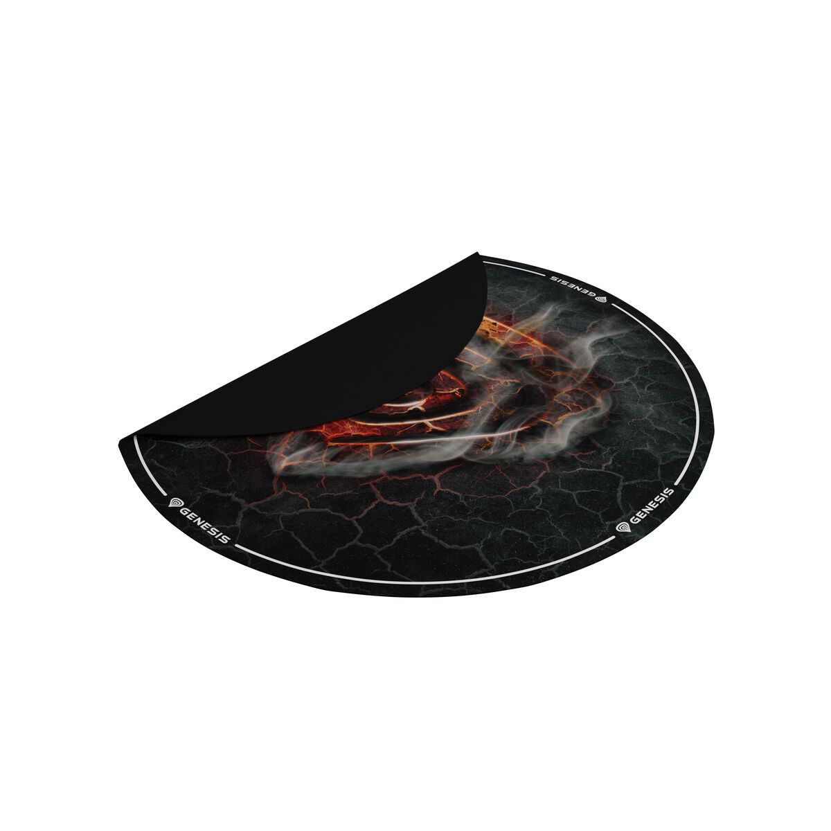 Tapis Gaming Genesis Tellur 400 - Lava Ø 100 cm Tissu Ronde