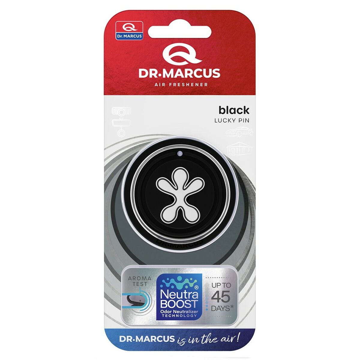 Désodorisant Pour Voiture Dr Marcus Lucky Pin black Plastique