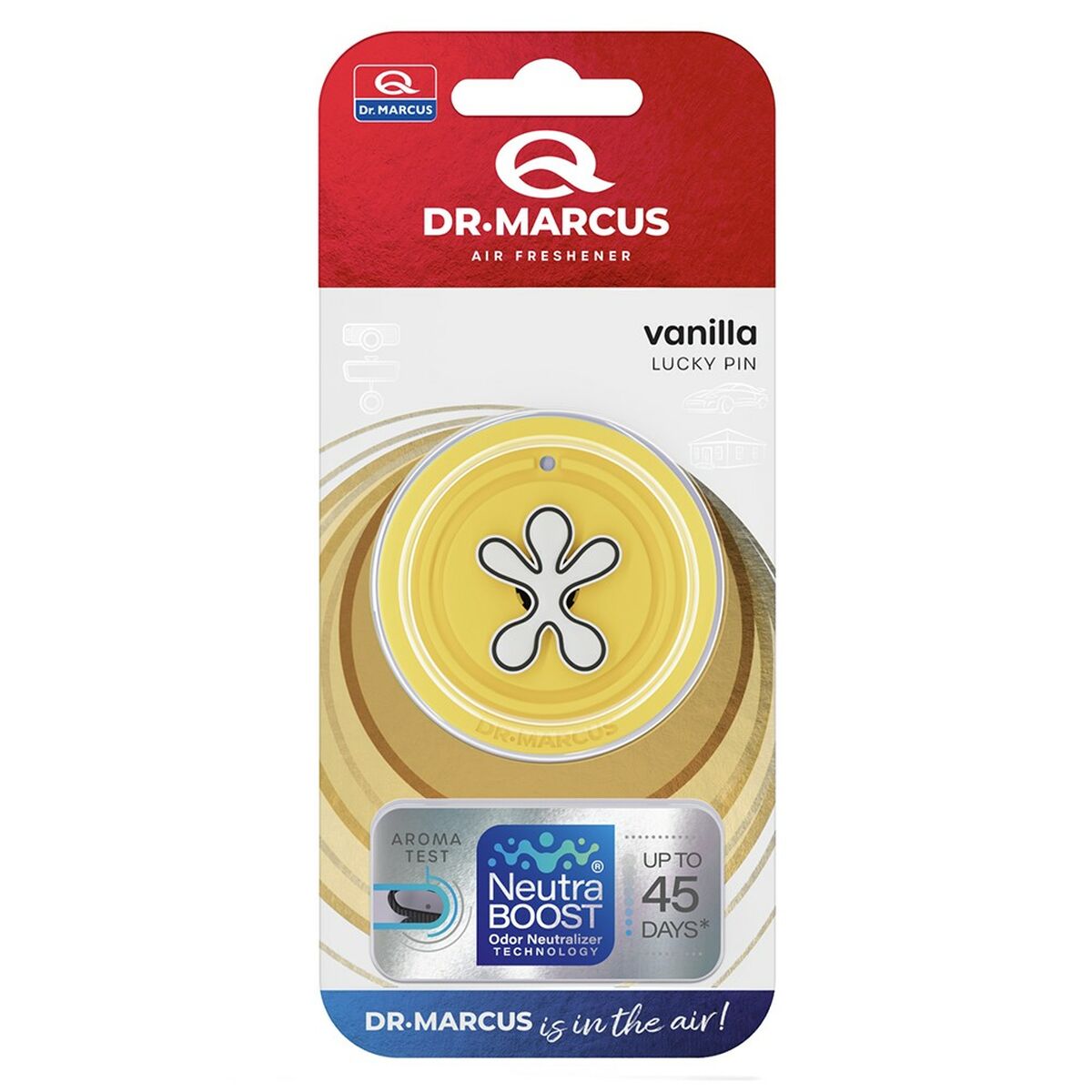 Désodorisant Pour Voiture Dr Marcus Lucky Pin Vanille Plastique Parfum