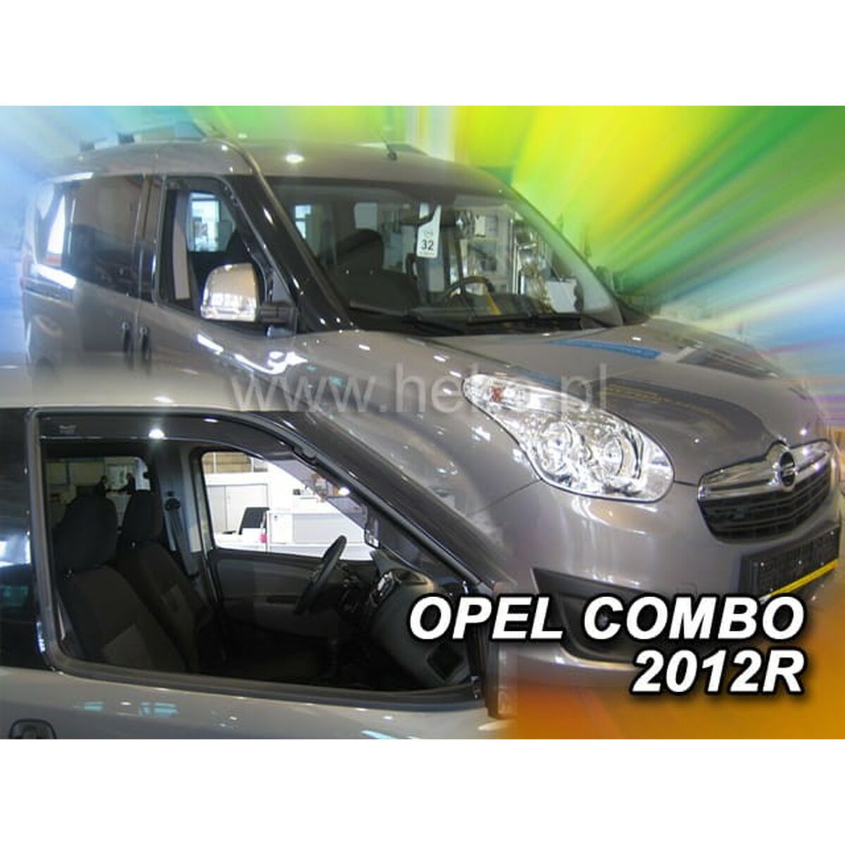 Déflecteur de vent HEKO HO15166 FIAT DOBLO II Frontal 2 Pièces