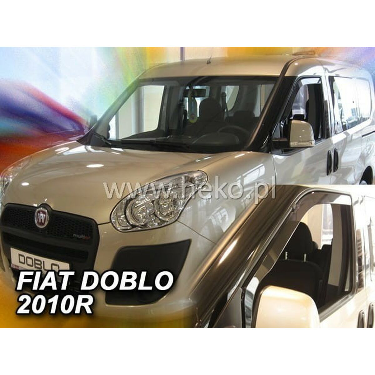 Déflecteur de vent HEKO HO15166 FIAT DOBLO II Frontal 2 Pièces