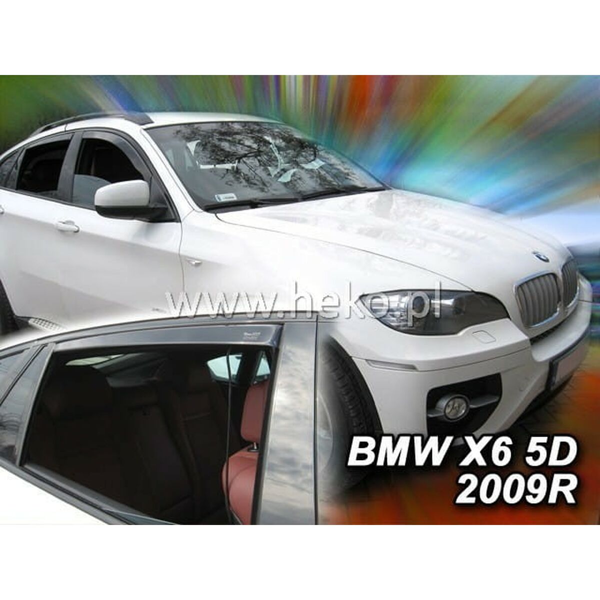 Déflecteur de vent HEKO HO11142 BMW X6 (E71) Arrière Frontal 4 Pièces