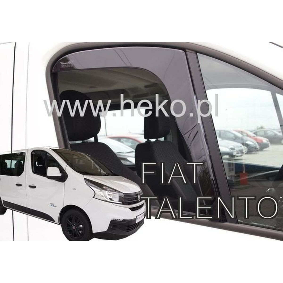 Déflecteur de vent HEKO HO27189 FIAT Talento renault trafic iii 2014 OPEL VIVARO Frontal 2 Pièces