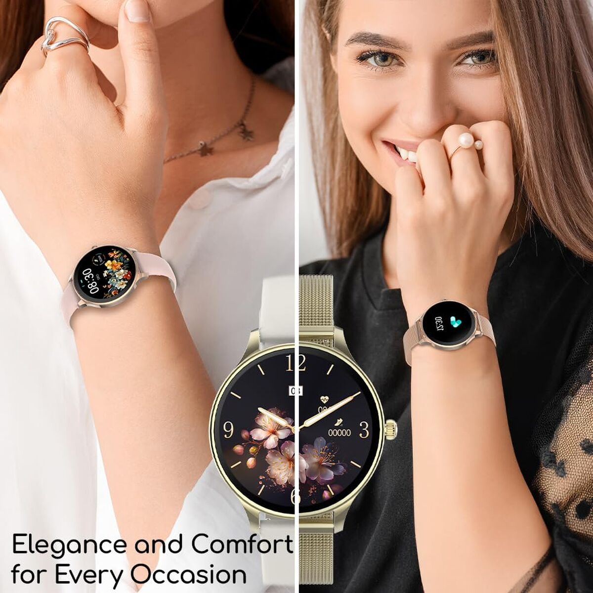 Montre intelligente Forever GSM180306 Doré