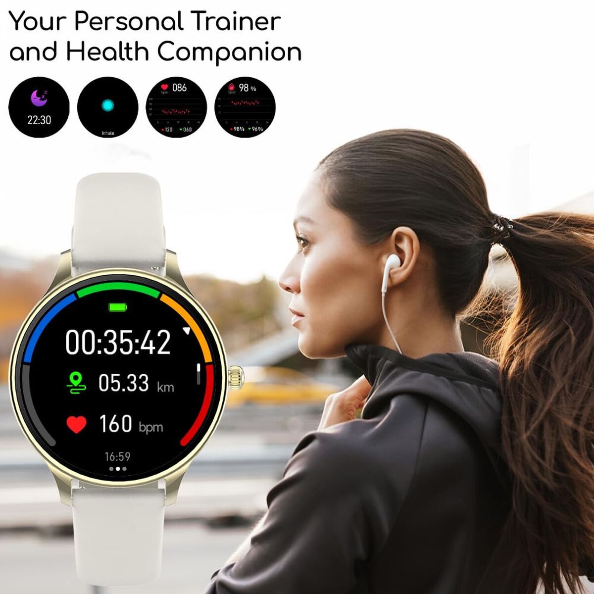 Montre intelligente Forever GSM180306 Doré