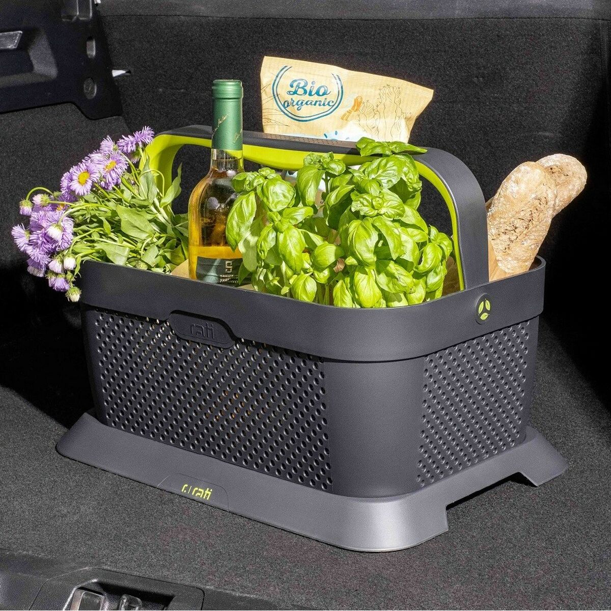 Panier pour le coffre de la voiture Armster V01344 Noir Plastique