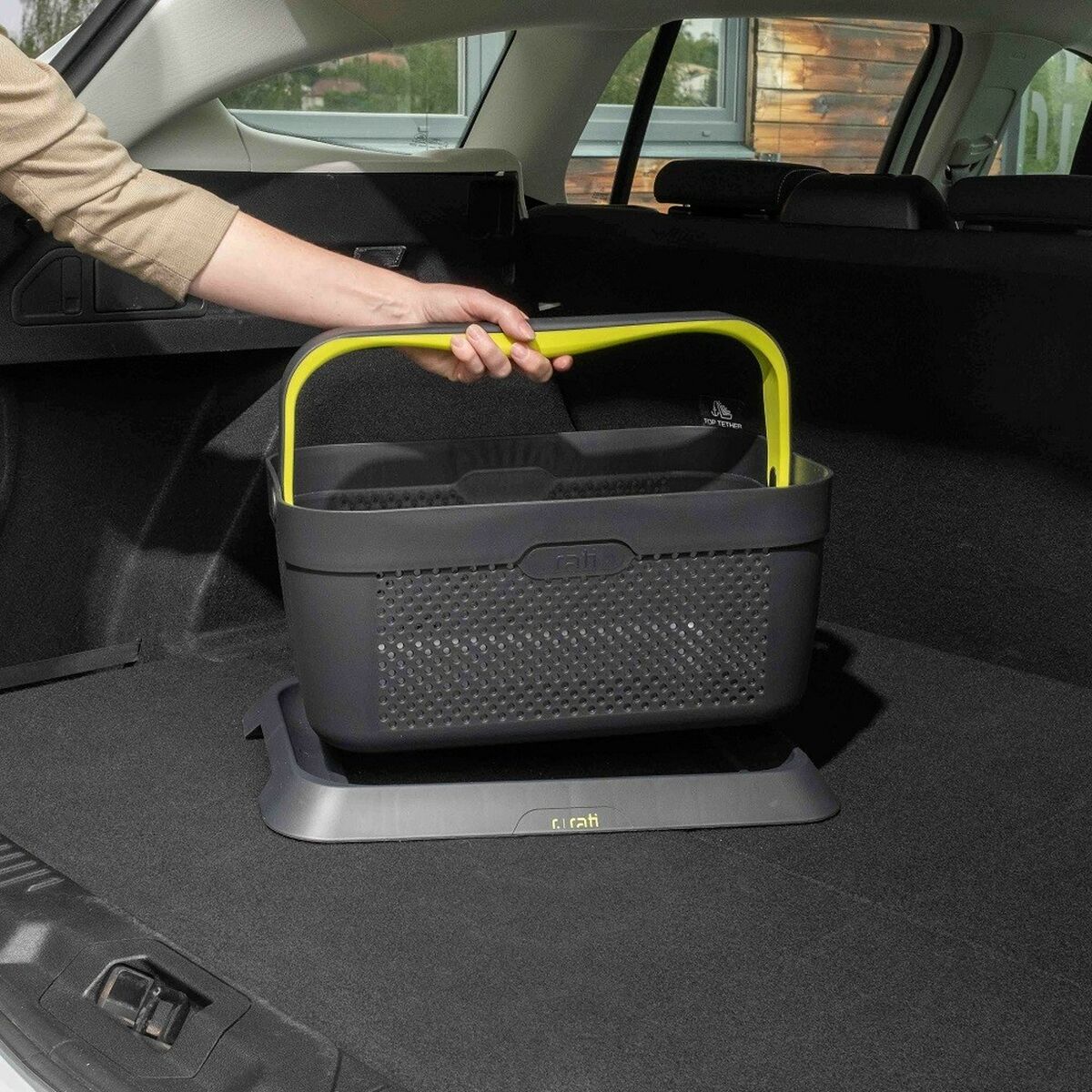 Panier pour le coffre de la voiture Armster V01344 Noir Plastique