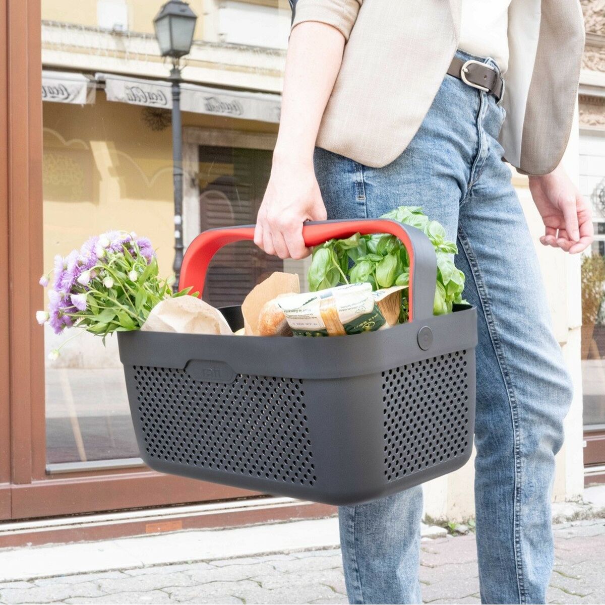 Panier pour le coffre de la voiture Armster V01763 Rouge Plastique