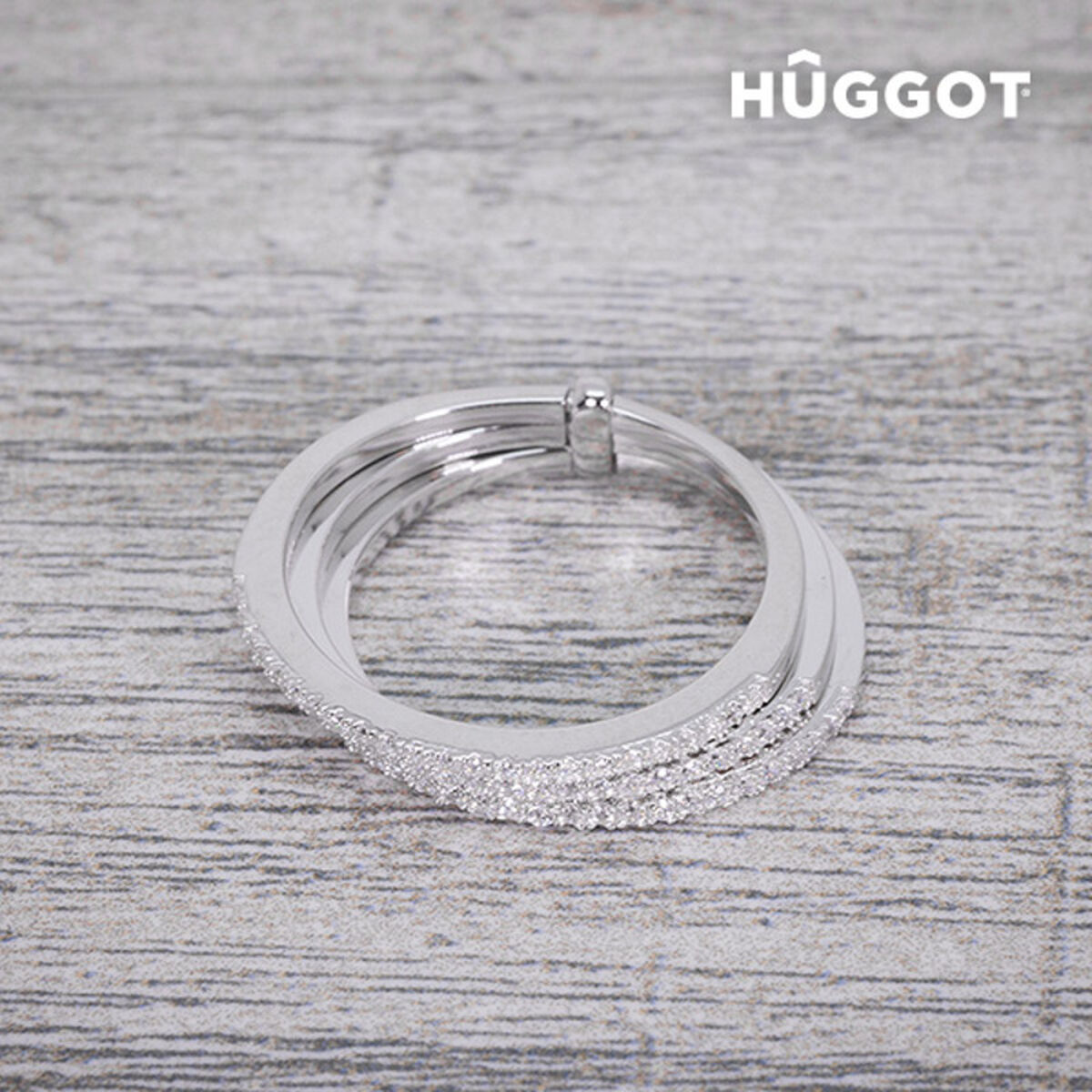 Bague en Argent Massif 925 et Zirconites Three Hûggot