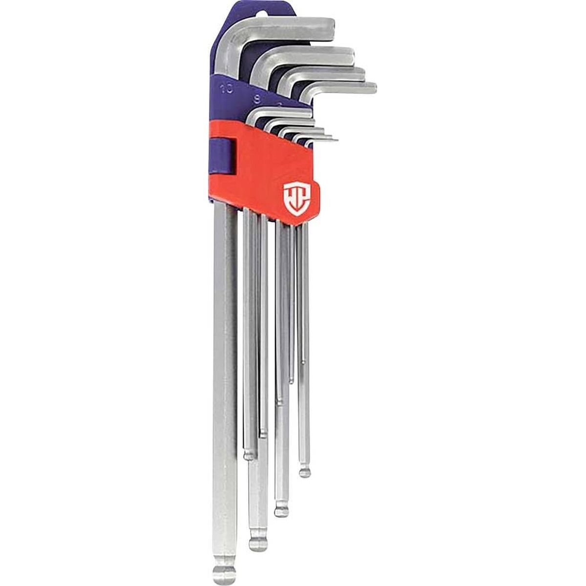 Jeu de Clés Allen Workpro 1,5, 2, 2,5, 3, 4, 5, 6, 8, 10 mm Ballon 9 Pièces (9 Unités)