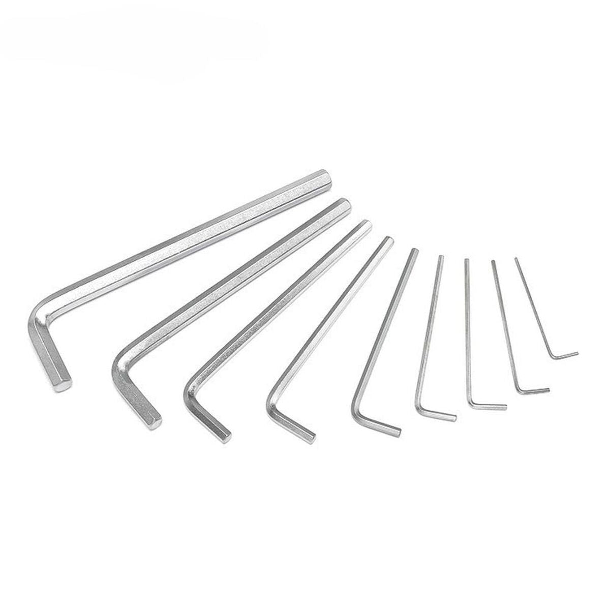 Jeu de Clés Allen Workpro 1,5, 2, 2,5, 3, 4, 5, 6, 8, 10 mm Hexagonal 9 Pièces (9 Unités)