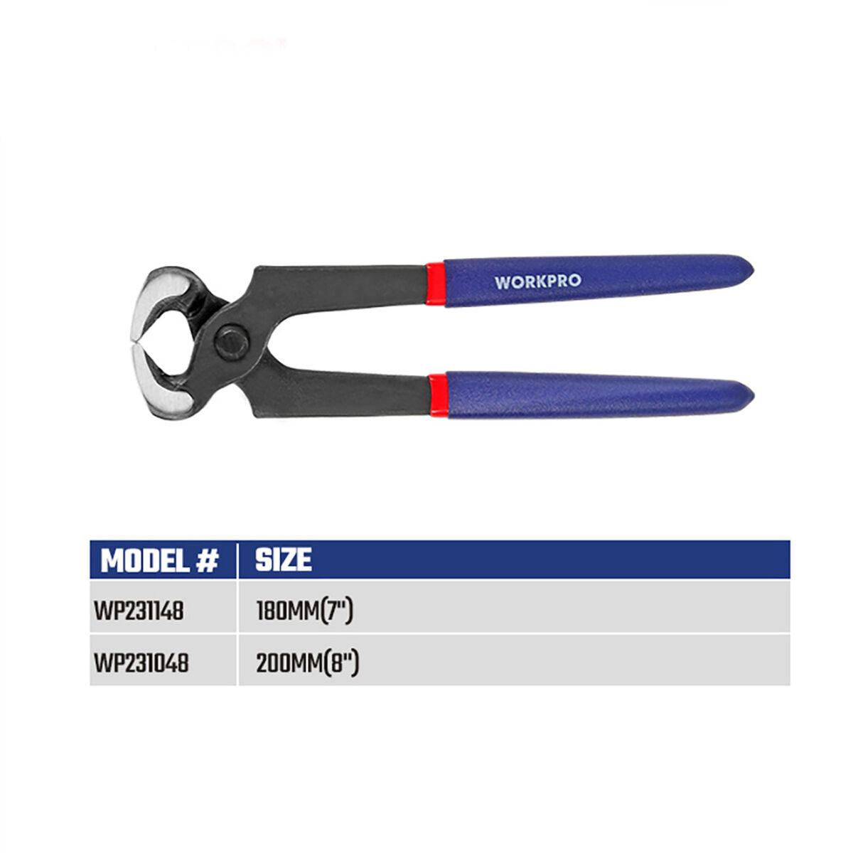 Pince Workpro 8" 20 cm Charpenterie