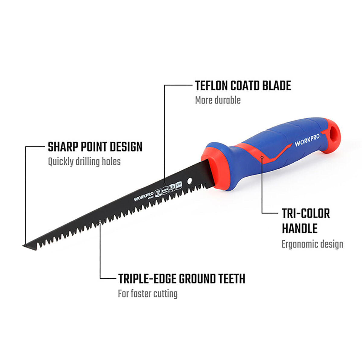 Scie Workpro 15 cm Maçonnerie/travaux