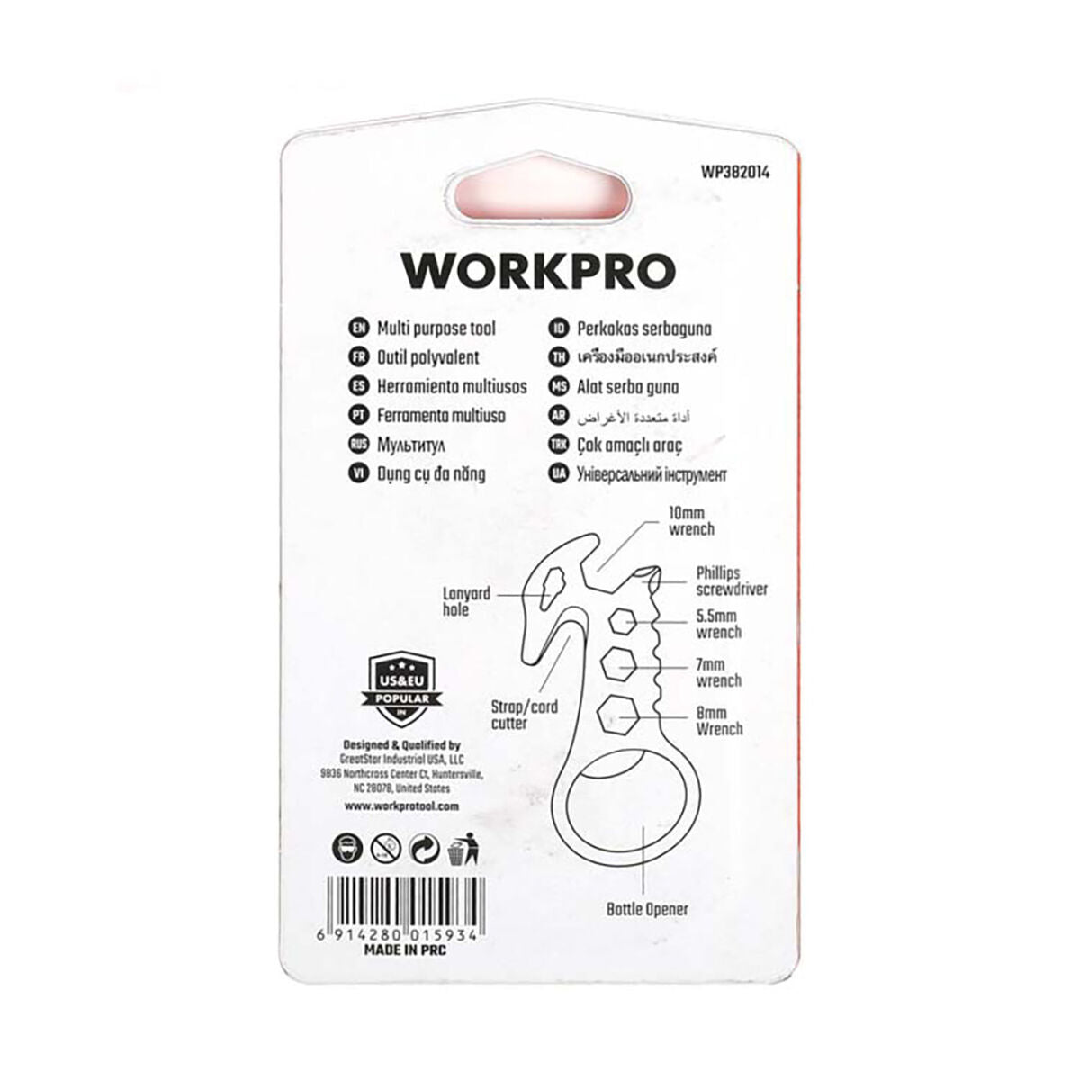 Multi-outils Workpro 8 in 1