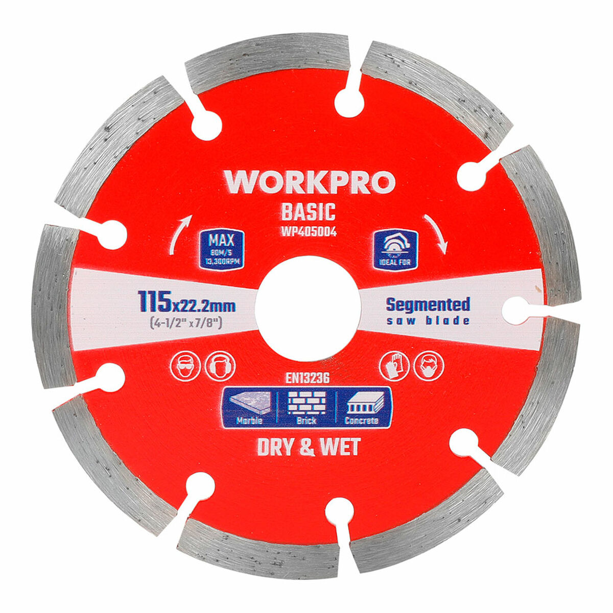 Disque de coupe Workpro 22,2 mm