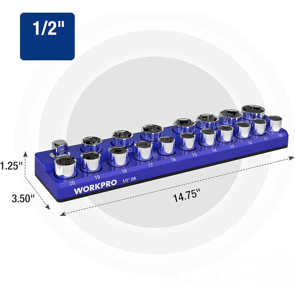 Organisateur Workpro 37,3 x 8,8 x 3,2 cm Métal