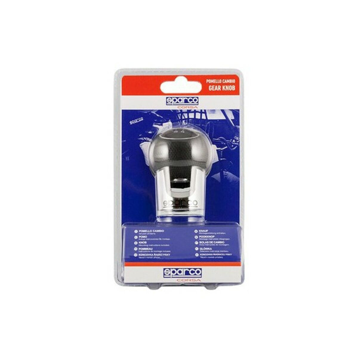 Pommeau de levier de vitesse Sparco Lazio Noir