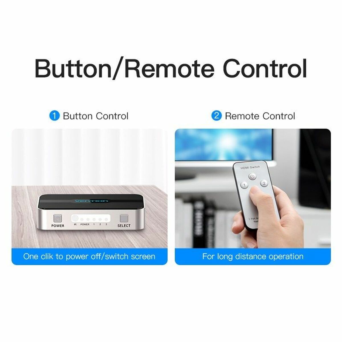 Switch HDMI Vention AFFH0 Gris