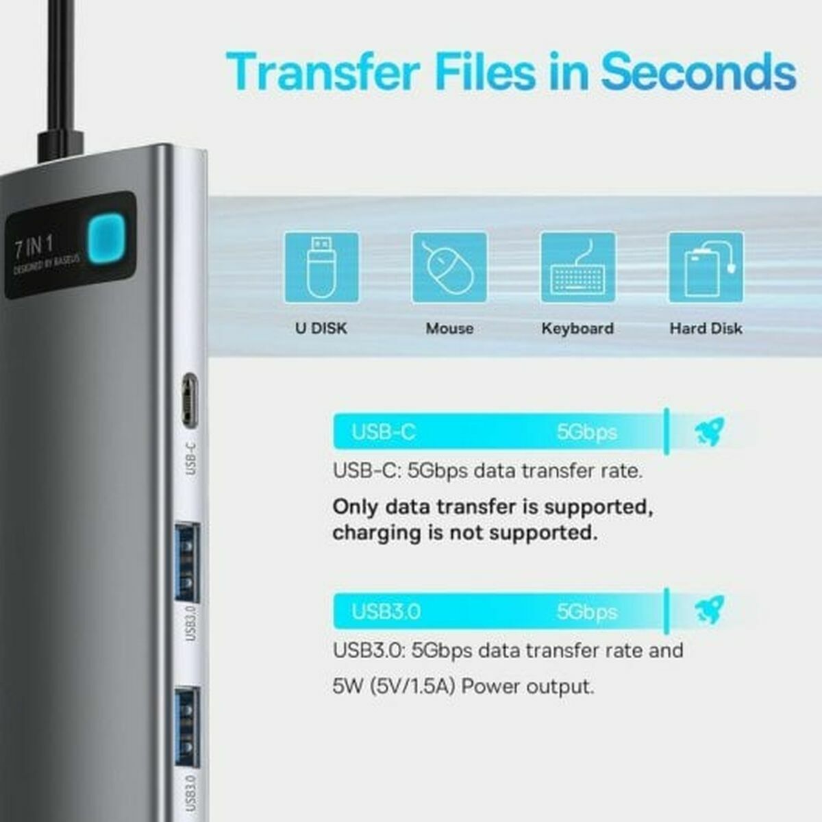 Support pour Ordinateur Portable Baseus WKWG020113 Aluminium