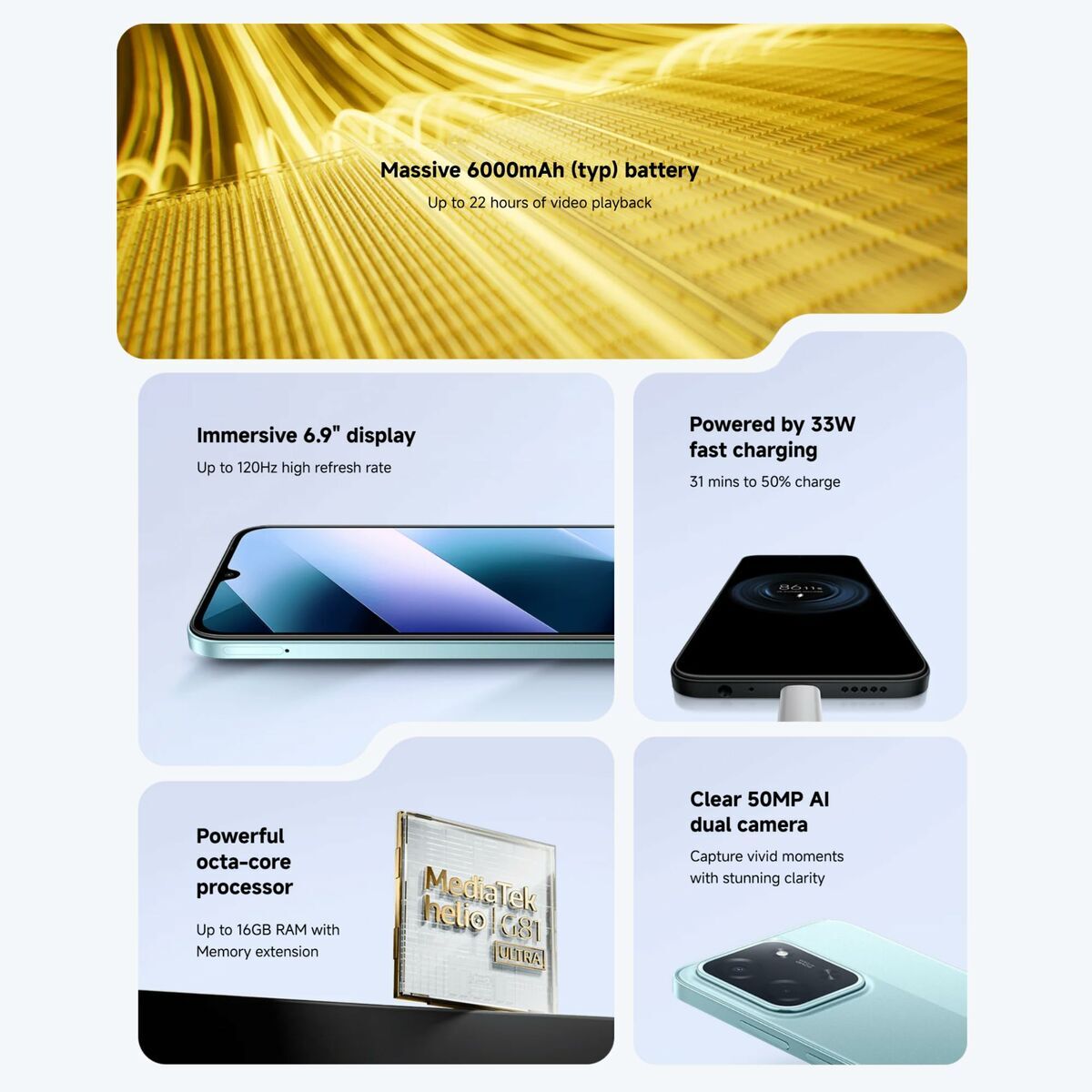 Smartphone Xiaomi MZB0LFYEU Octa Core 8 GB RAM 256 GB Noir 6,9"