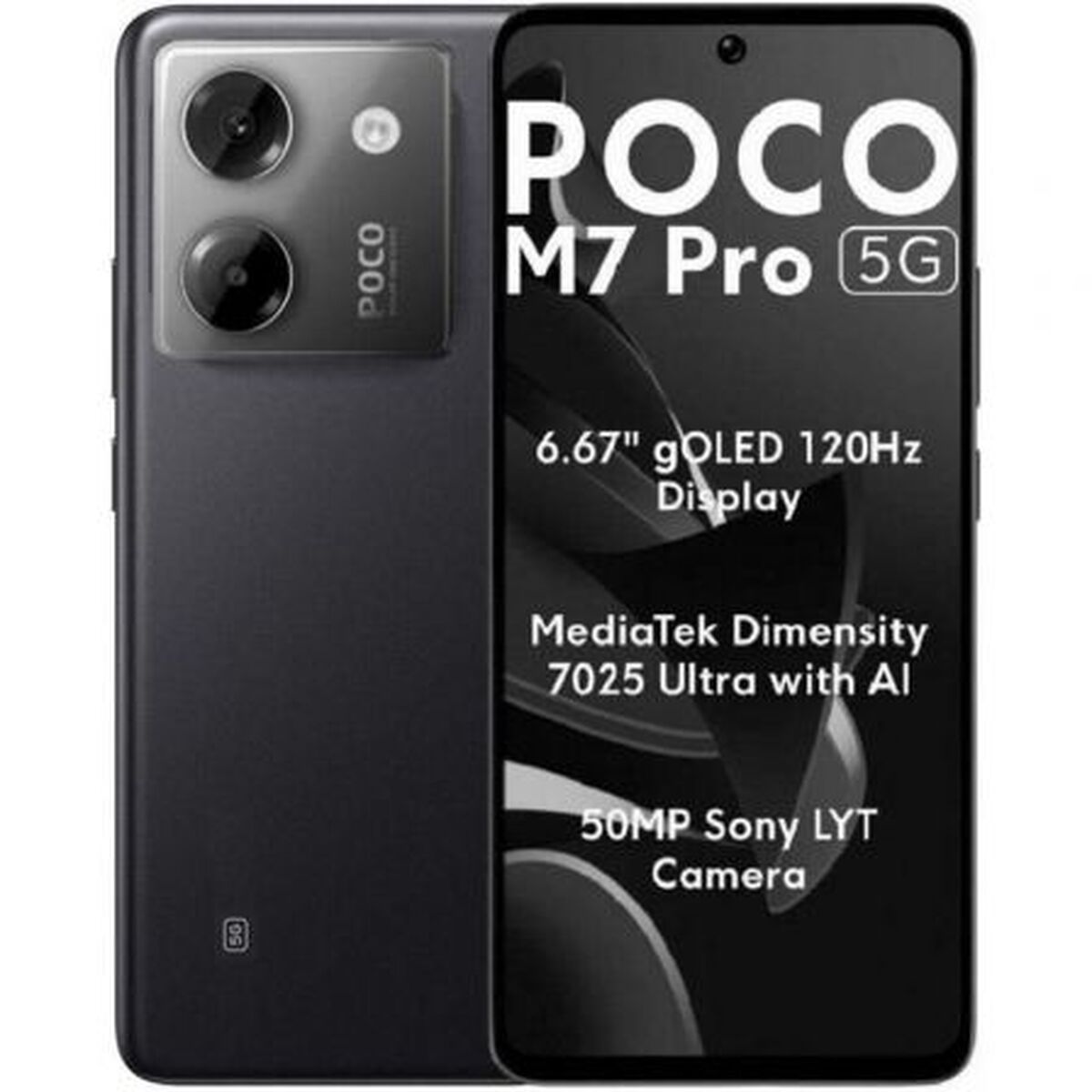 Smartphone Xiaomi POCO M7P 5G 8-256 BK 6,67" Octa Core 8 GB RAM 256 GB Noir
