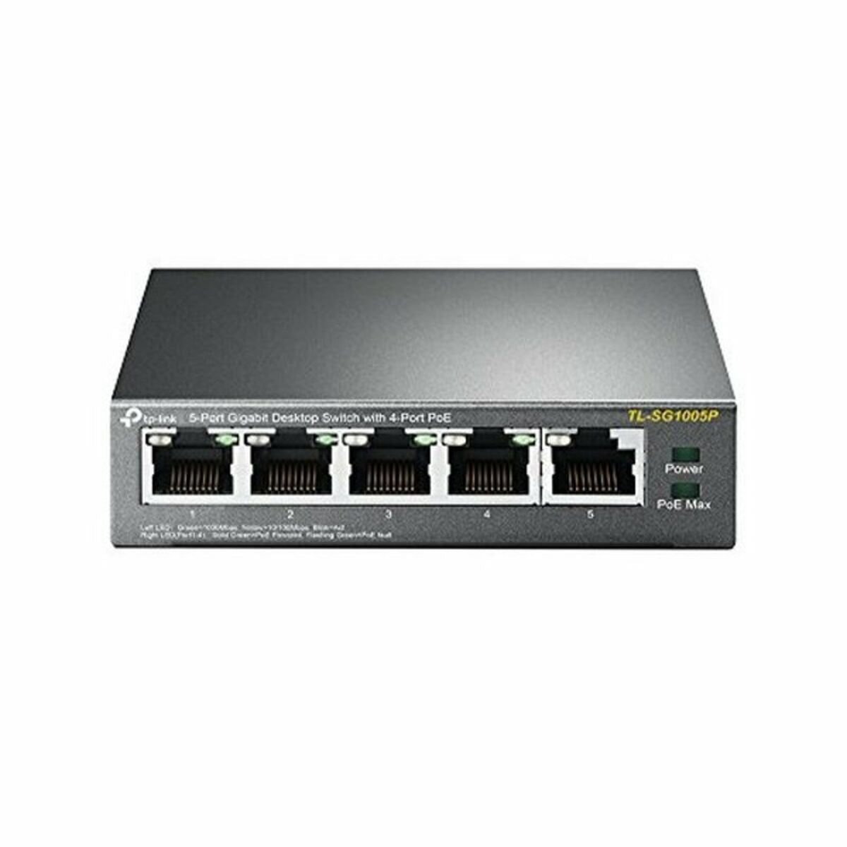 Commutateur Réseau de Bureau TP-Link TL-SG1005P LAN PoE Gris