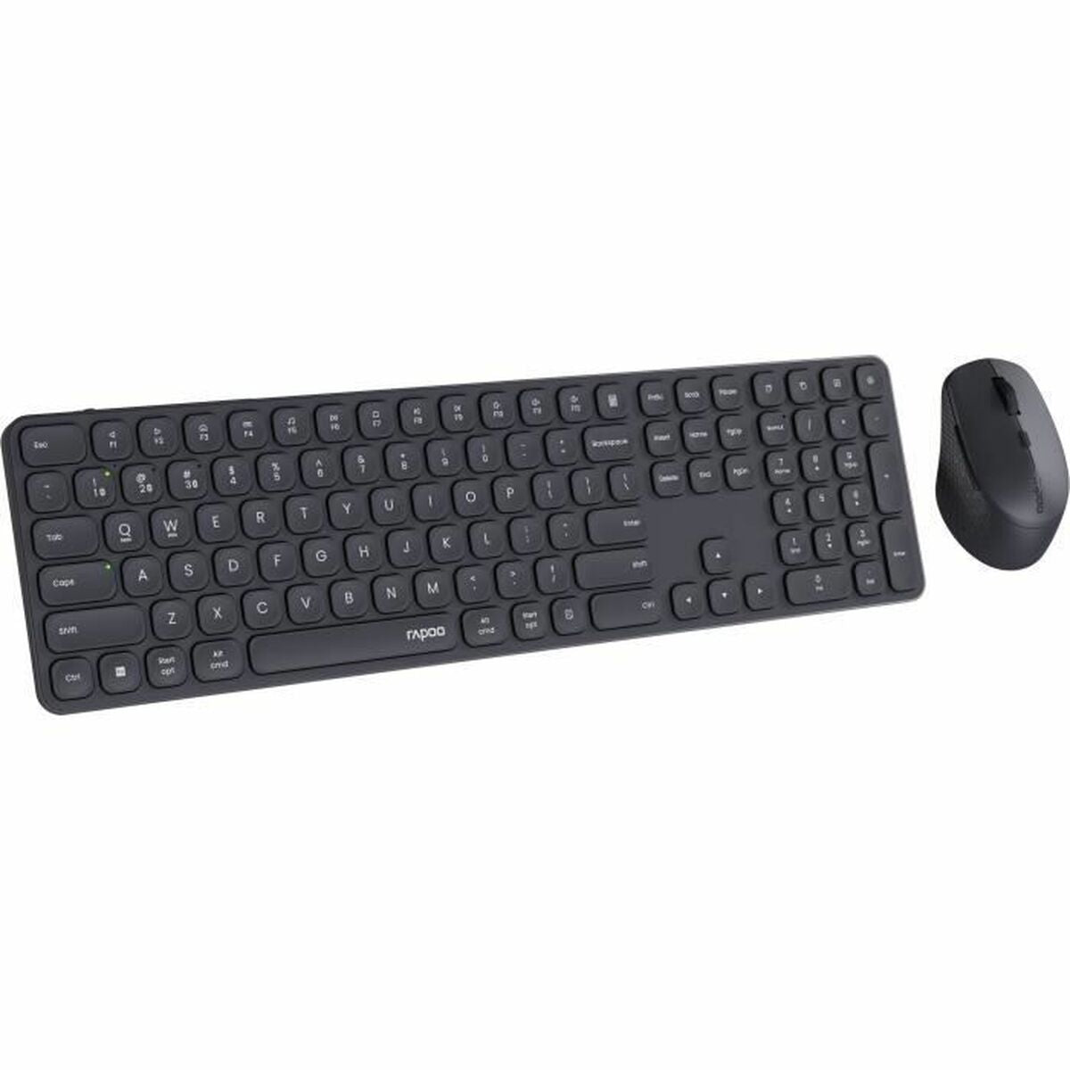 clavier et souris Rapoo 9810M Gris AZERTY