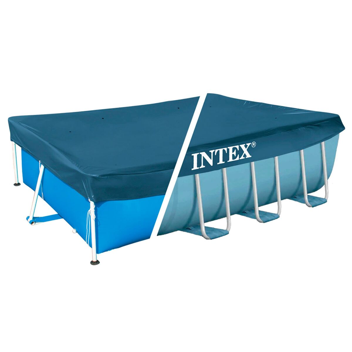 Bâches de piscine Intex 28037 4 x 2 m Bleu Blue marine