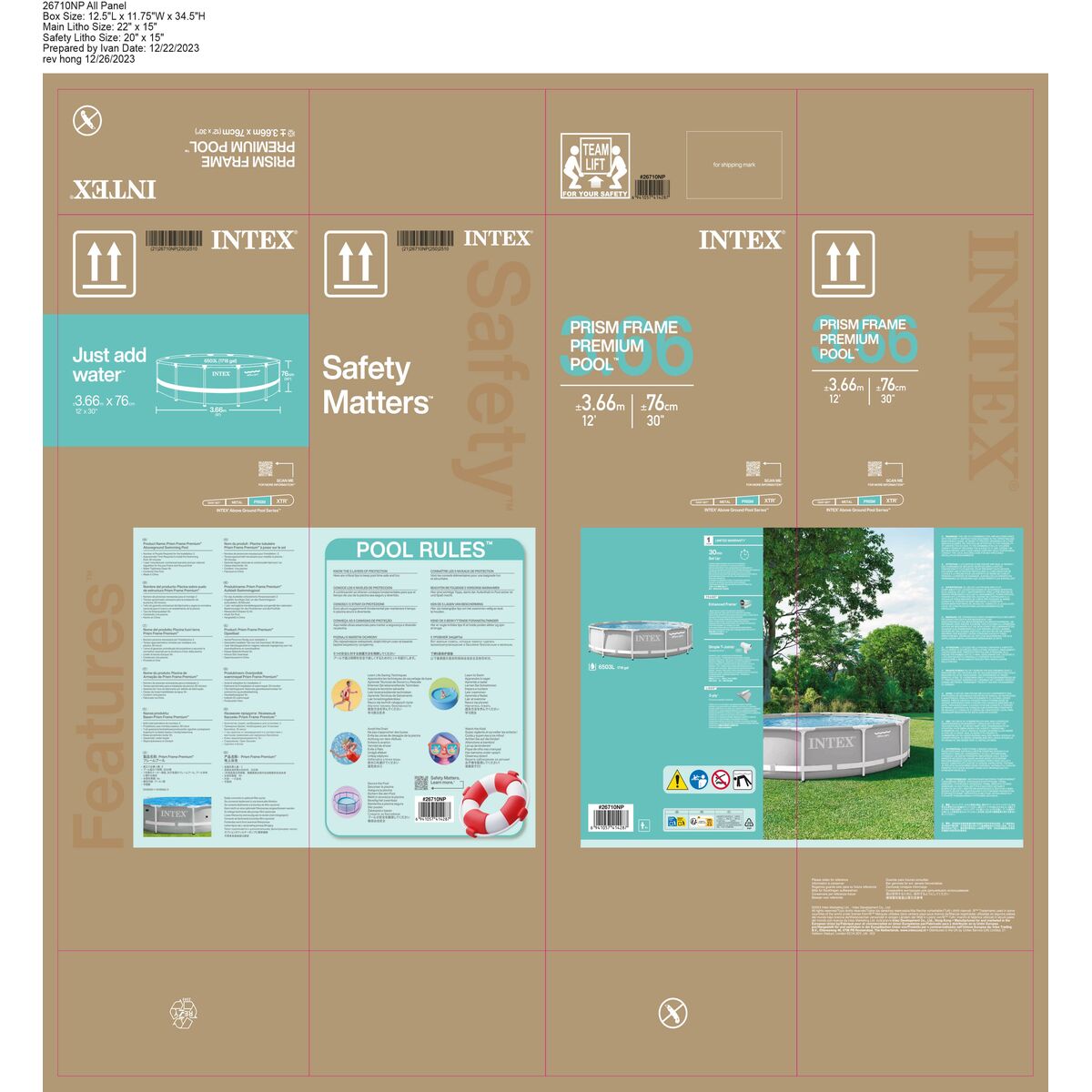 Piscine Démontable Intex 26710NP 366 x 76 cm