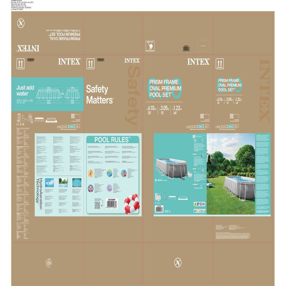 Piscine Démontable Intex 26798 610 x 122 x 305 cm