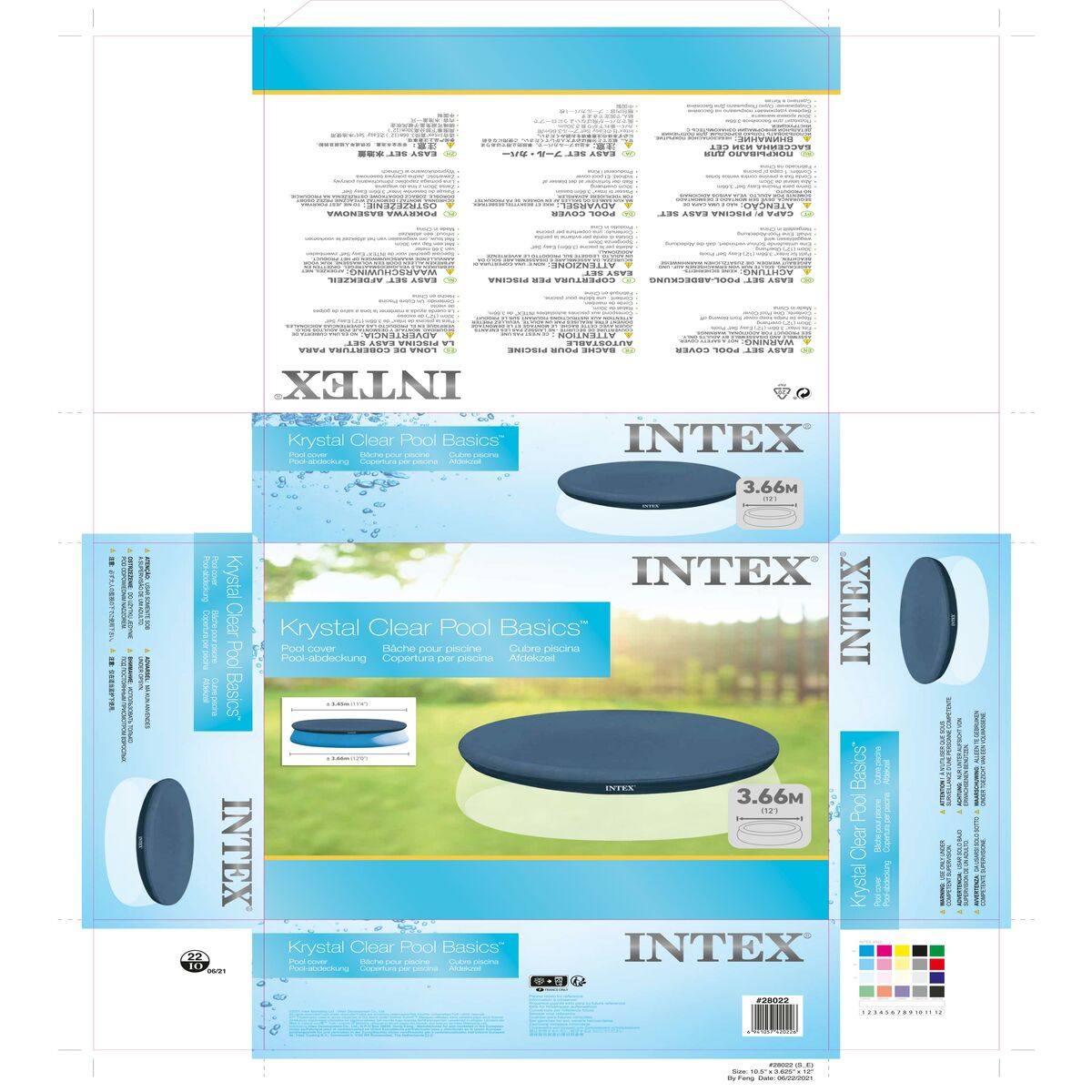 Bâches de piscine Intex 28022E 366 cm (366 cm)