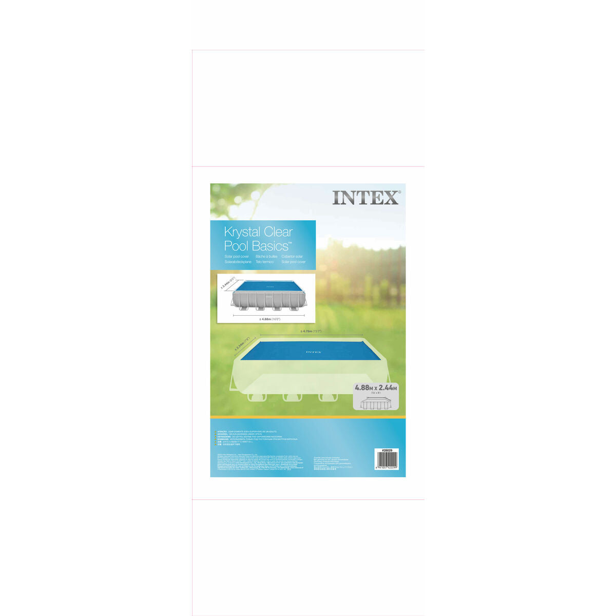 Bâches de piscine Intex 28029 Rectangulaire Solaire 476 x 234 cm