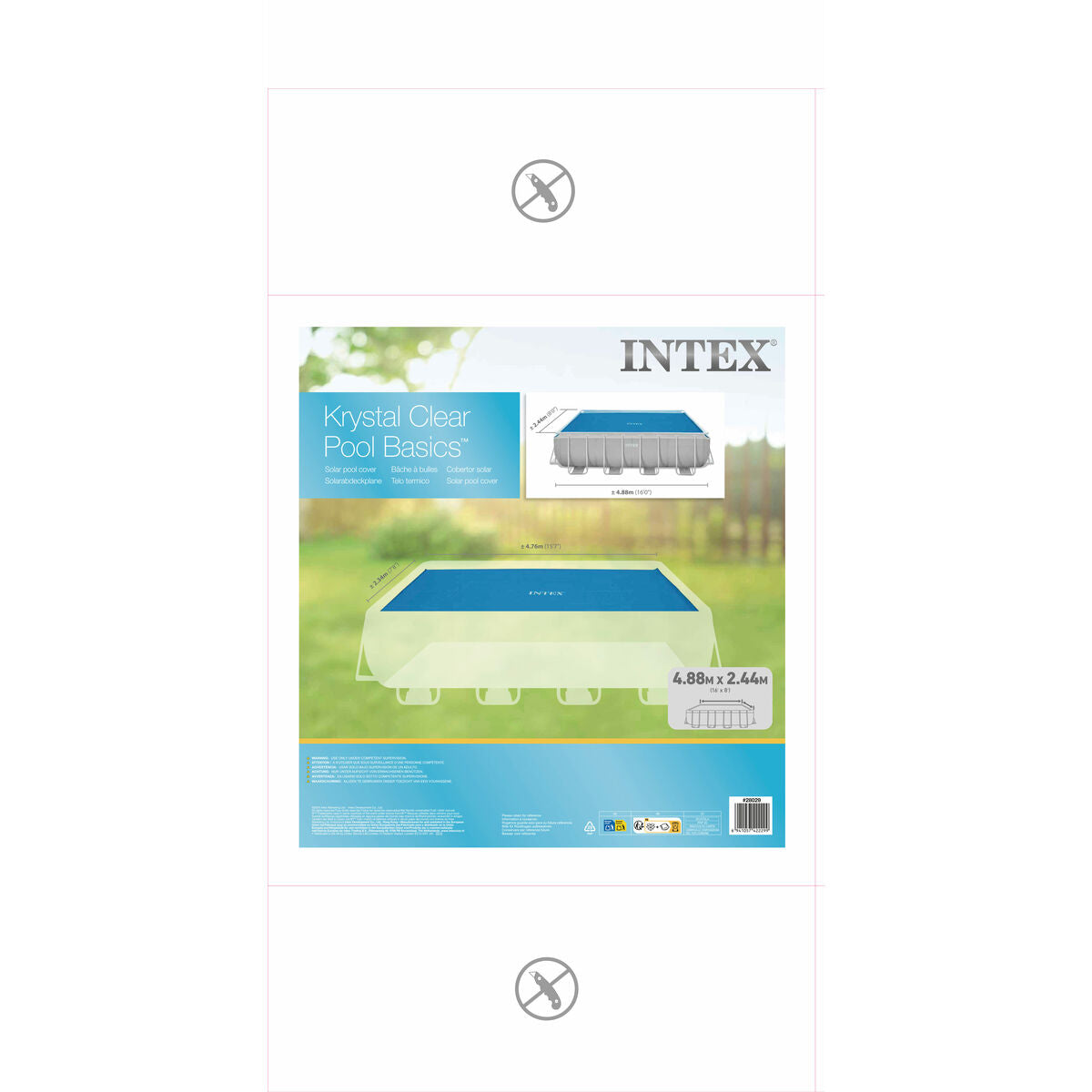 Bâches de piscine Intex 28029 Rectangulaire Solaire 476 x 234 cm