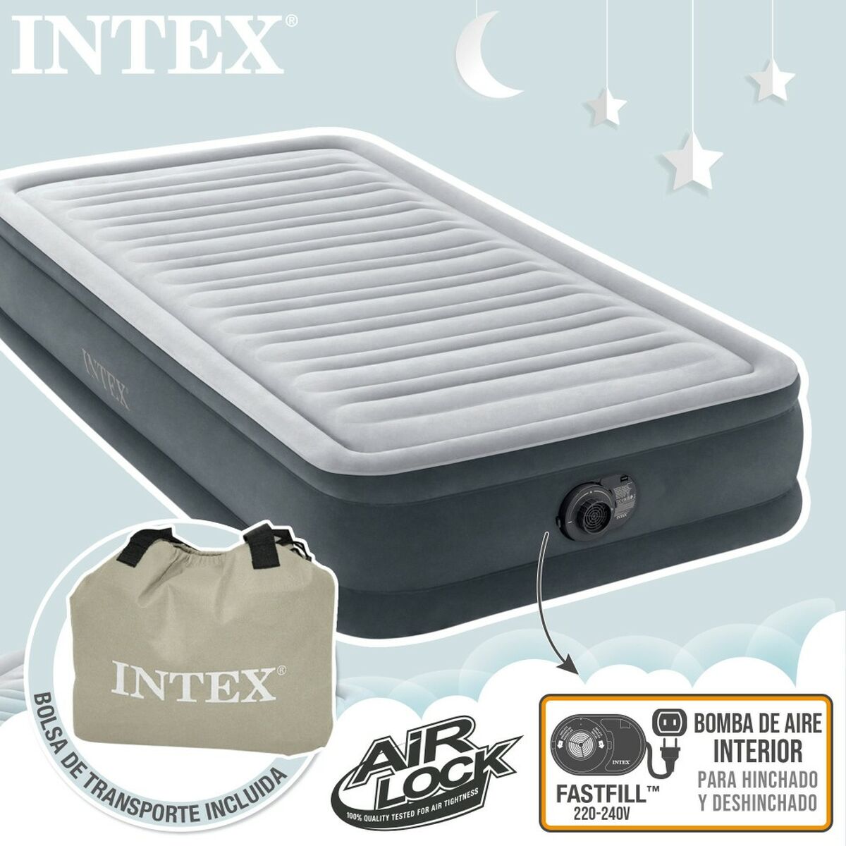 Lit Gonflable Intex 99 x 33 x 191 cm