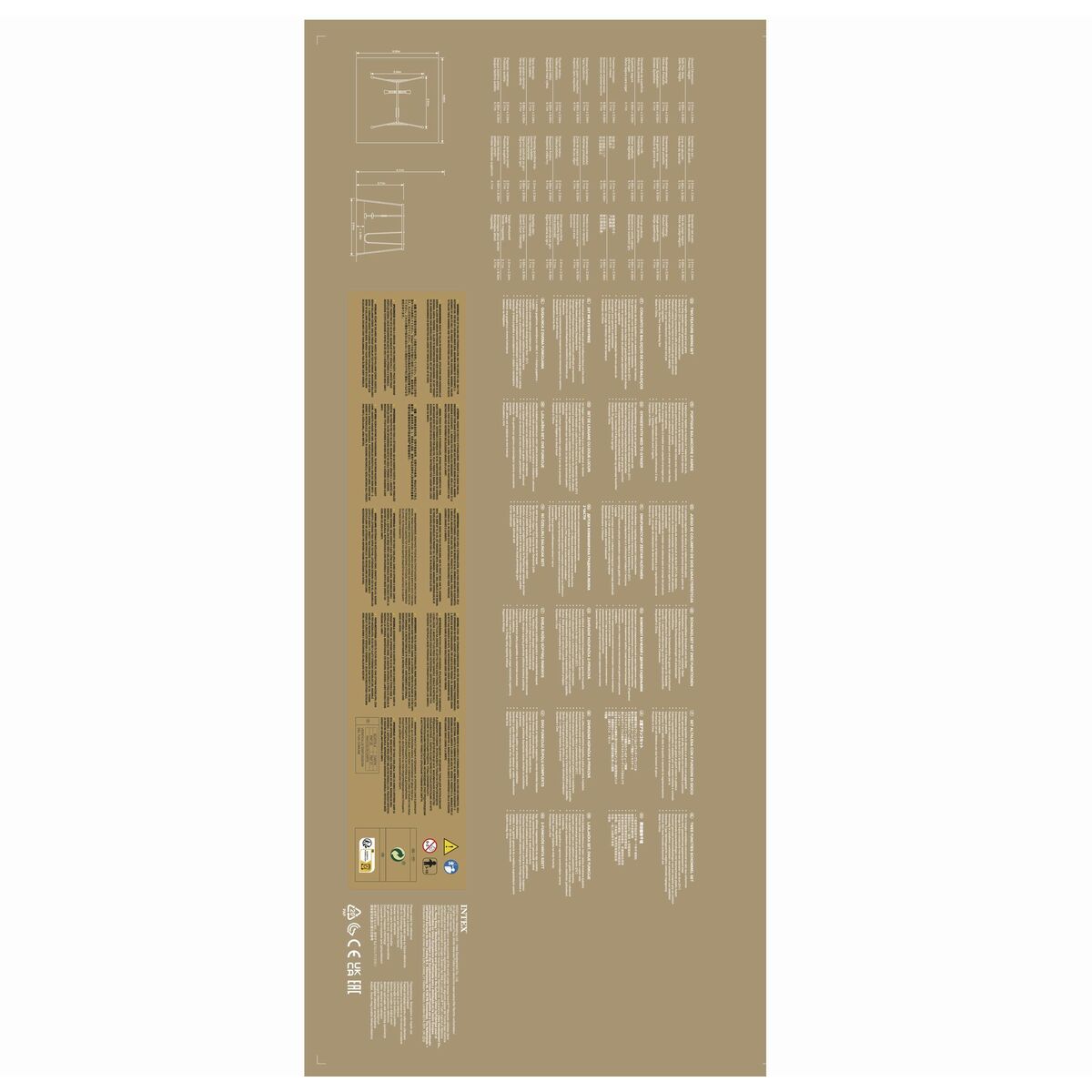 Balançoire Intex 44120 Balancelle 251 x 211 x 254 cm