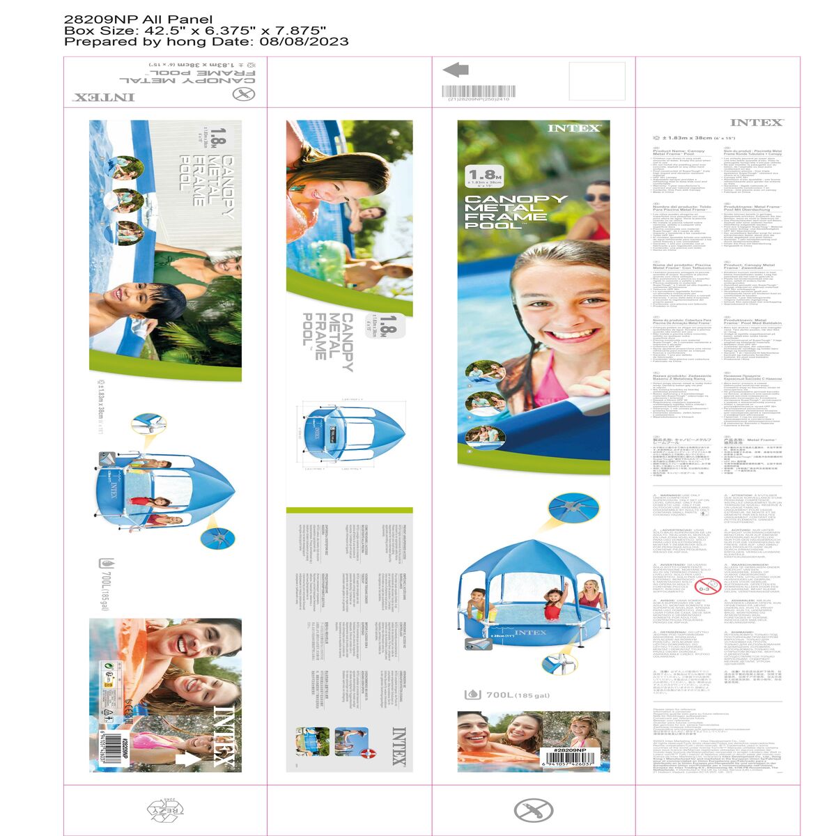 Piscine Démontable Intex 183 x 38 x 183 cm