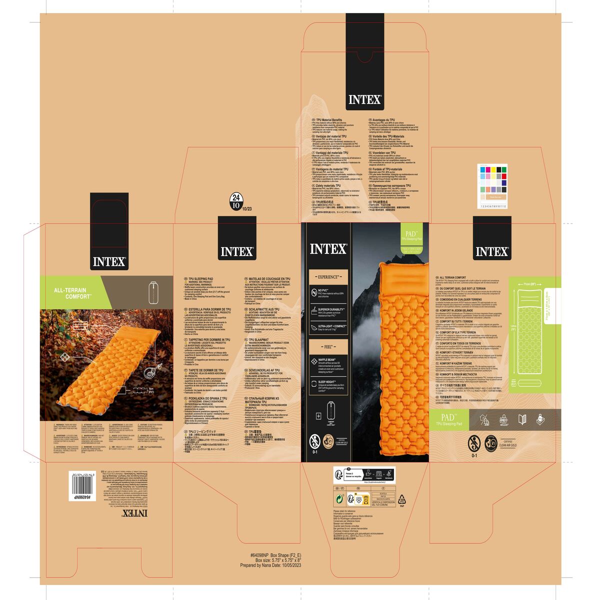 Air bed Intex 71 x 11 x 191 cm