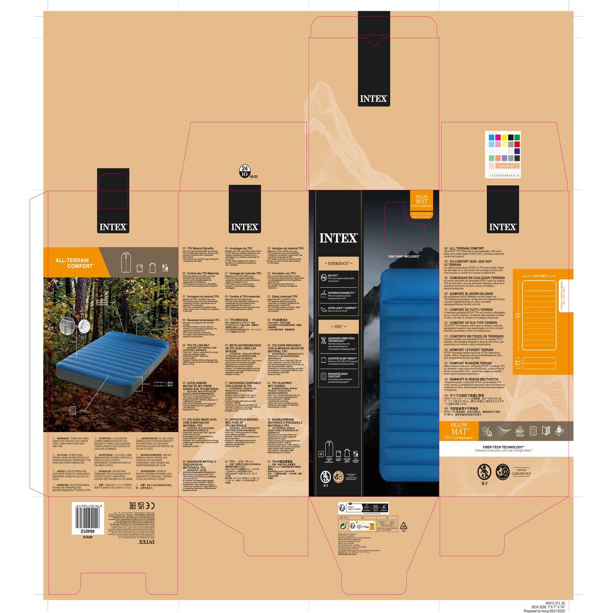 Air bed Intex 137 x 22 x 191 cm