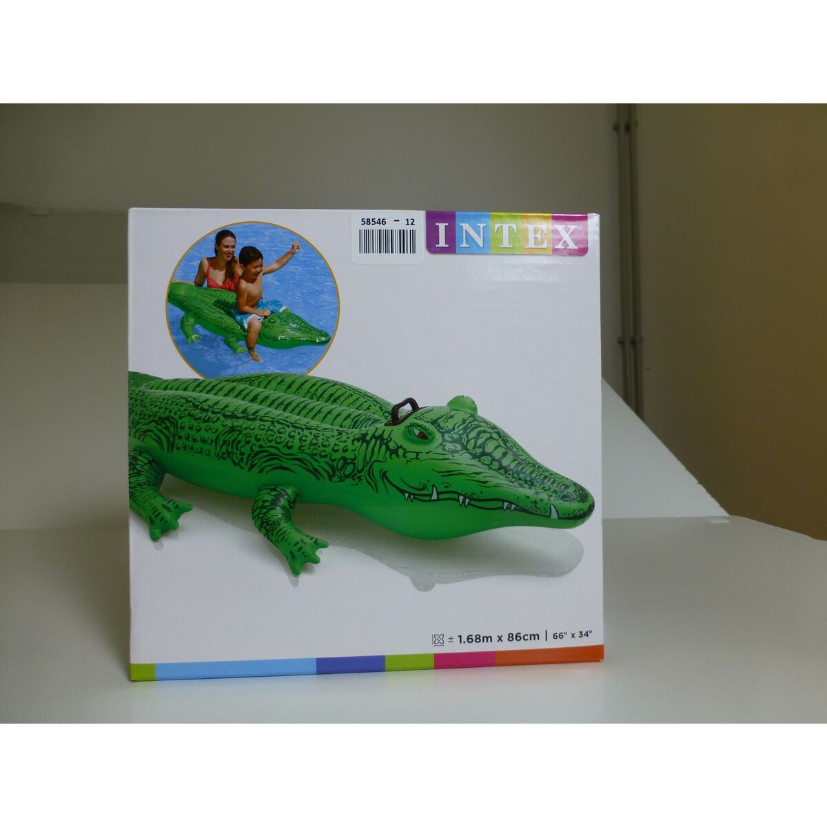Personnage pour piscine gonflable Intex Crocodile (168 X 86 cm)
