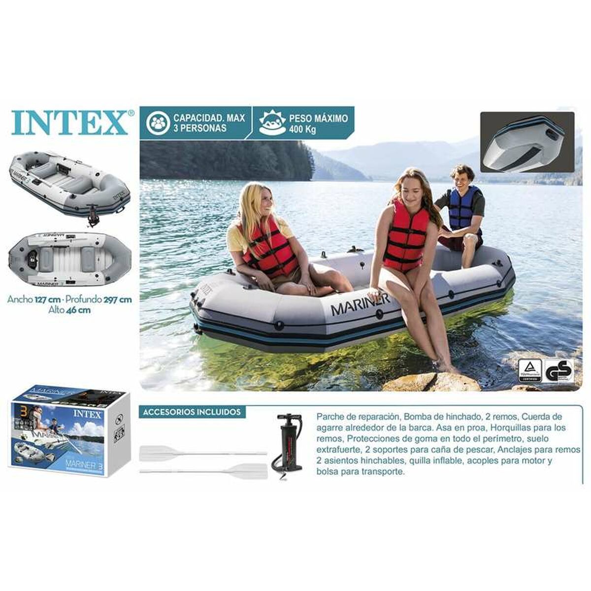 Bateau gonflable Intex
