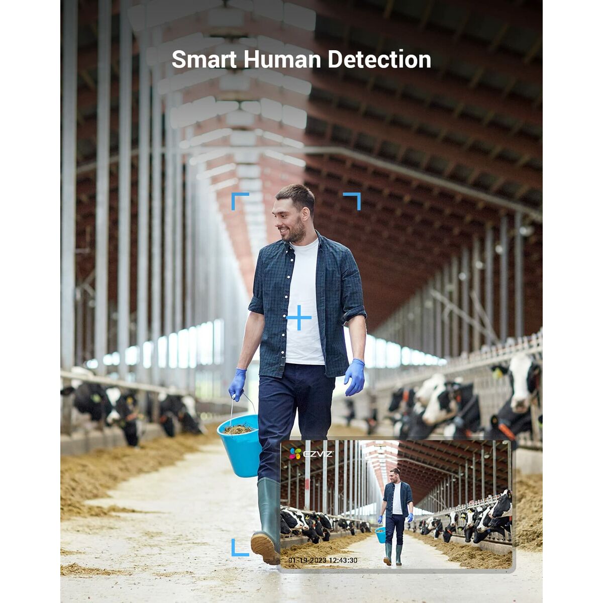 Camescope de surveillance Ezviz CS-EB8 (3MP,4GA)