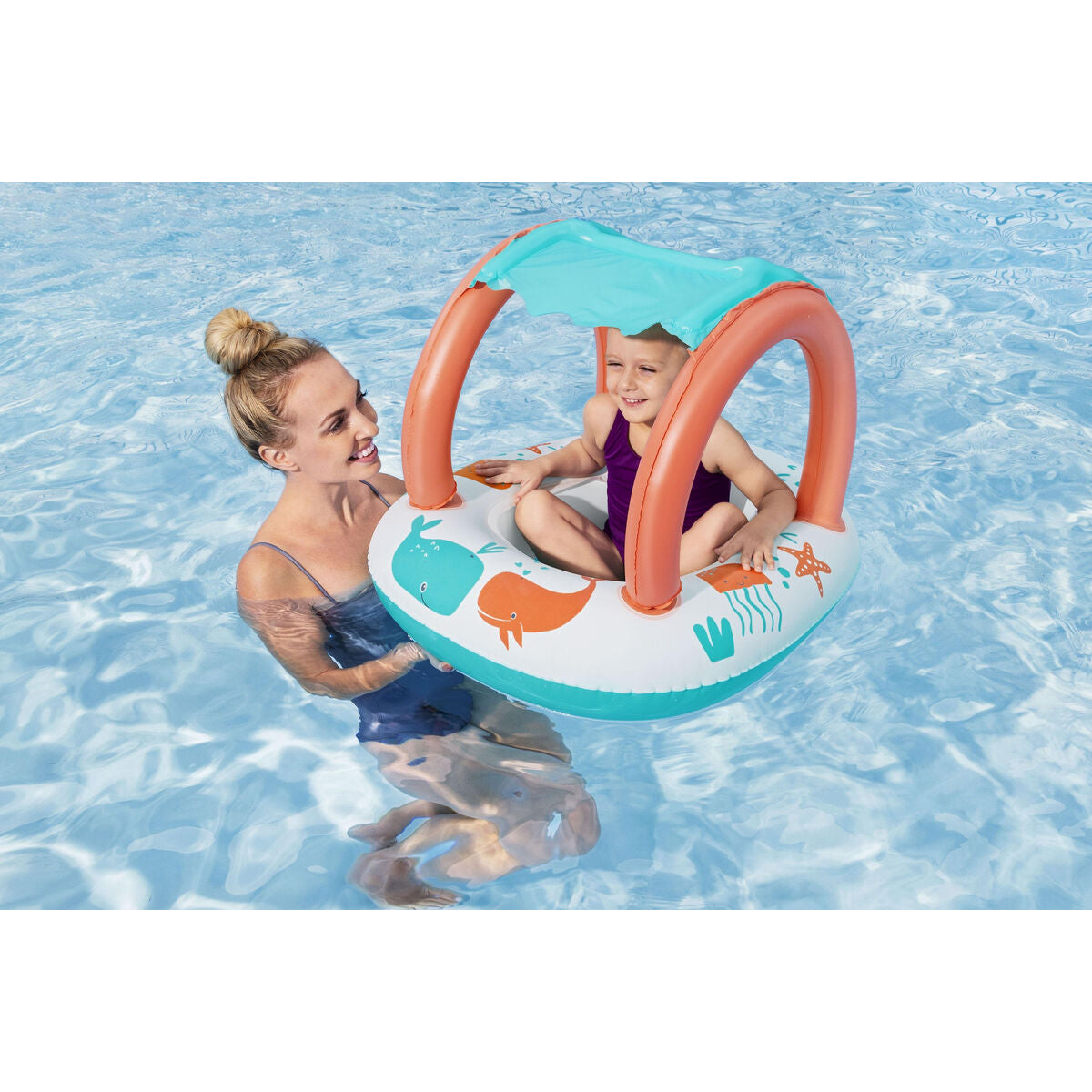 Bestway Bateau Gonflable Enfant Confort 84x67 cm +3 Ans Plage et Piscine 34203