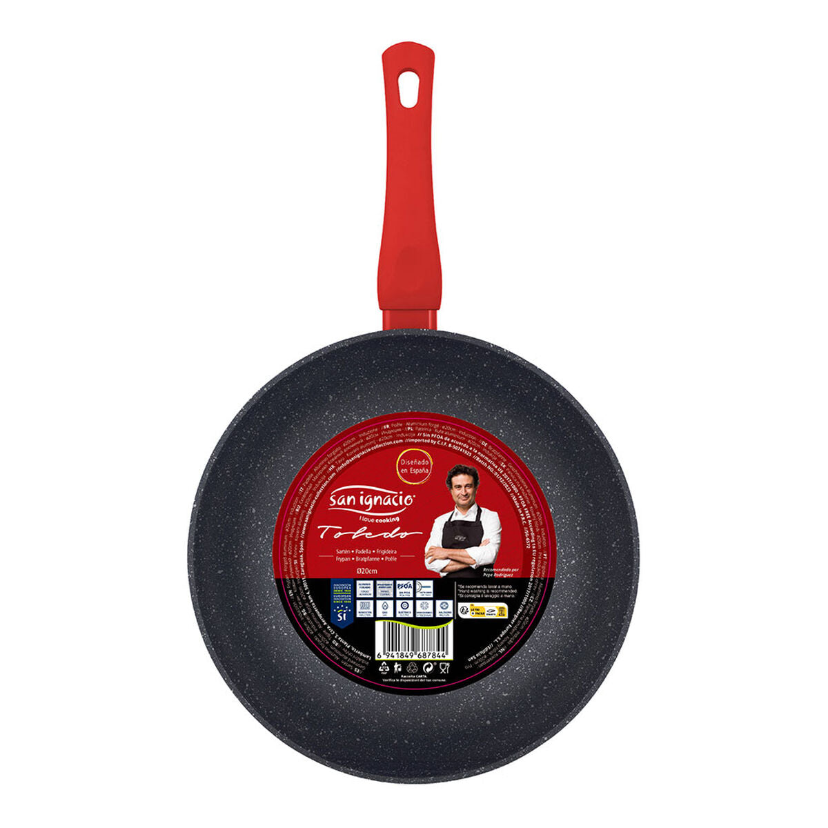 Wok San Ignacio toledo Noir Aluminium forgé Ø 20 cm