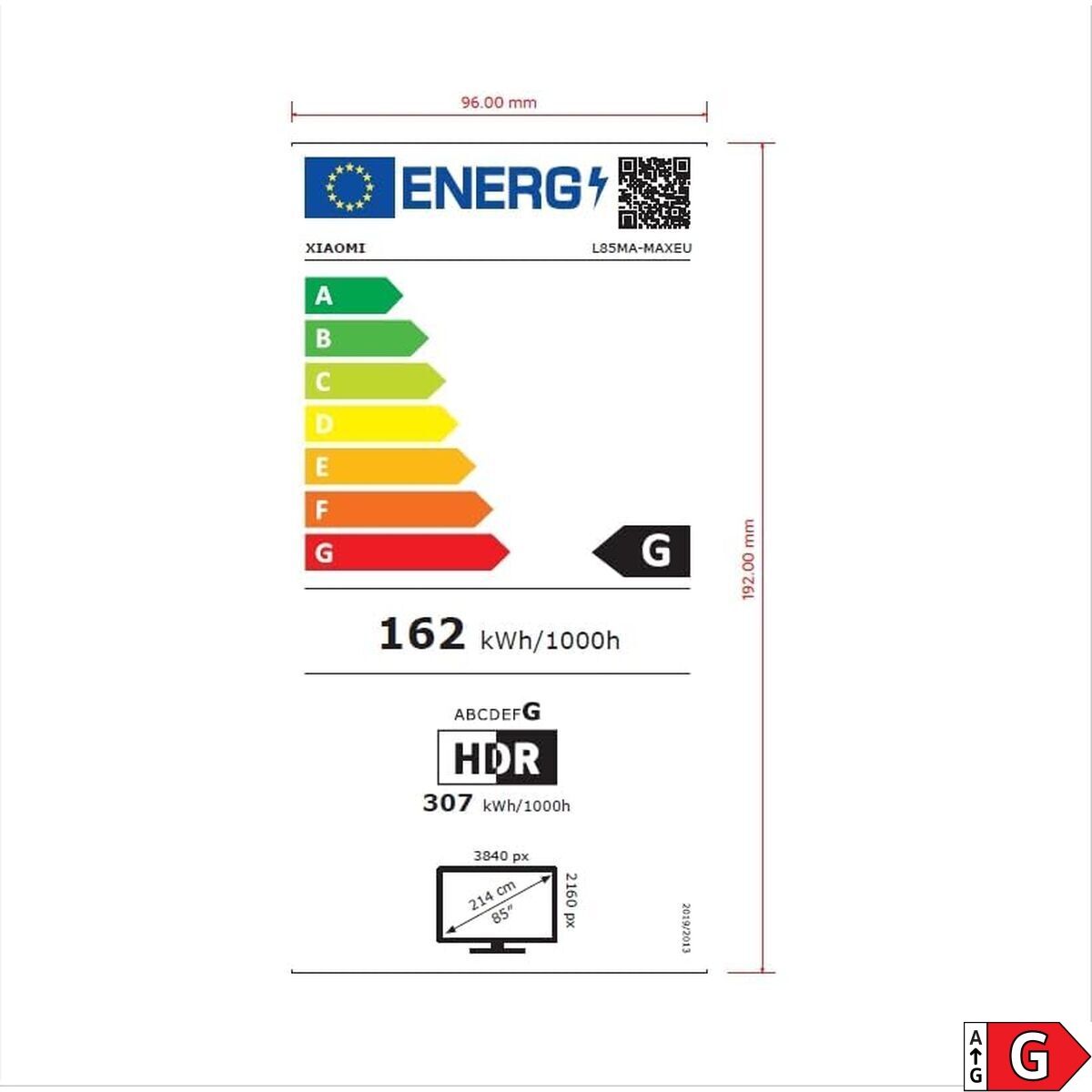 TV intelligente Xiaomi ELA5730EU 4K Ultra HD QLED 85"